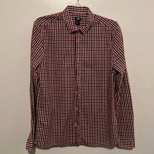 H&M Red White & Blue button down shirt